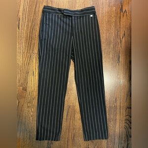 Chaps size 4 pinstripe ankle pants